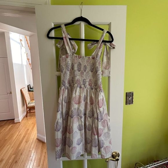 Kathleen Maeve Linen-Blend Seashell Dress NWT - Picture 4 of 5